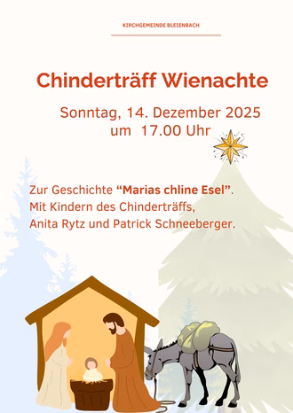 Chinderträff-Wienachte 2025